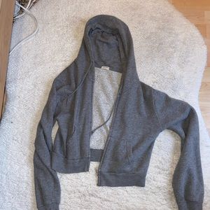 Grey Pac sun cropped hoodie